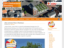 Tablet Screenshot of cdu-rheinberg.de